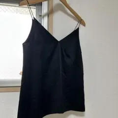 PLAGE キャミソール ツヤ感ブラックのサムネイル