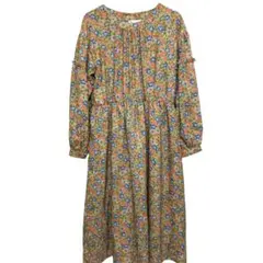 ワンピース　エヘカソポ　ロング丈　花柄　Mサイズ　ギャザー