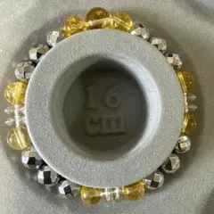 癒しと金運お守り　パワーストーンブレスレット　16㎝