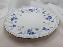 NARUMI BONE CHINA オーバルプレート持ち手付き 花柄 金彩 大皿 - メルカリ