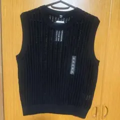 【値下げ】【新品】ユニクロ　メッシュクルーネックノースリーブニット