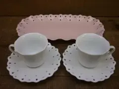 未使用品 コーヒータイムセット Annual Anniversary 桃山陶器
