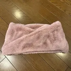 ピンク フリース ネックウォーマー