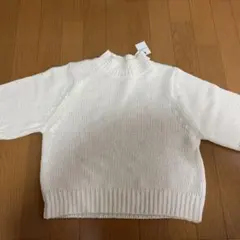 グレイル　アイボリー ハイネック 半袖ニット　黒　GRL