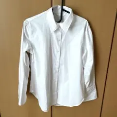 H&M コットン ホワイト　長袖シャツ S
