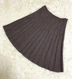 23区 スカート ウール 秋冬　プリーツ風