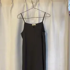 earth music&ecology グレーブラックキャミワンピースズボン