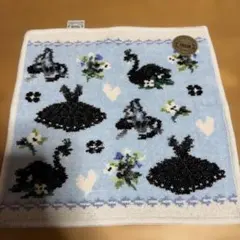 「新品正規品」FEILER（フェイラー）】 花柄ハンカチ 水色