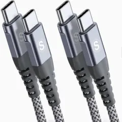 タイプc ケーブル 1.8M/2本セットPD対応 60W急速充電　USB