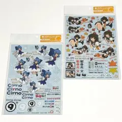 【未開封】『東方Project』汎用水転写キャラデカール チルノ・射命丸文