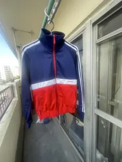adidas ジャージ　古着　ネイビー/レッドのサムネイル