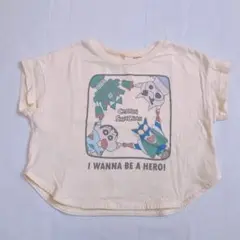 apres les cours クレヨンしんちゃん　Tシャツ　イエロー　80cm