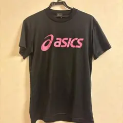 asics Tシャツ 黒/ピンク　バレー　練習着　Mサイズ