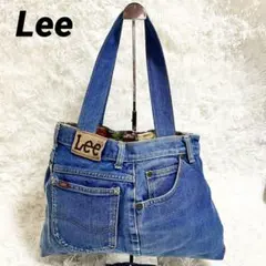 Lee デニム リメイク Leeロゴレザー トートバッグ 肩掛けバッグのサムネイル