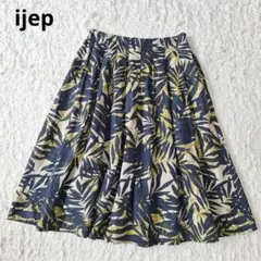 ijep パラスパレス ボタニカルリーフ柄フレアスカート　サイズ2のサムネイル