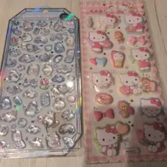 正規品　ボンボンドロップシール　キティちゃん　マシュマロ風シール