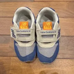 new balance 996 スニーカー 青/グレー/オレンジ 15cm