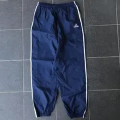 90s adidas アディダス 万国旗タグ ナイロンパンツ ワイドのサムネイル