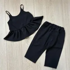 西松屋 ベビー トップス パンツ セットアップ ブラック キャミソール 95cm