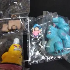 PIXAR モンスターズ・インク フィギュア ポストカード キーホルダー セット モンスターズインク ポストカード本 ブーフィギュア キーホルダー