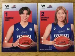 Wリーグ トレーディングカード　渡嘉敷来夢選手　岡本彩也花選手