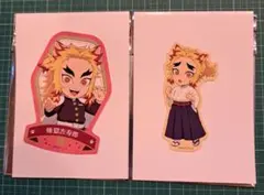 鬼滅の刃 ナンジャタウン 煉獄杏寿郎　煉獄千寿郎 ダイカットステッカー　匿名配送