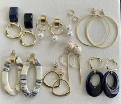 ハンドメイドピアス8点セット　まとめ売り