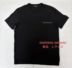 新品】EMPORIO ARMANI エンポリオアルマーニ 半袖Tシャツ L 黒②
