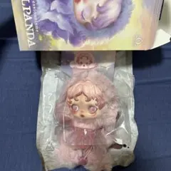 ね*読様 POPMARTスカルパンダ　windflower ぬいぐるみペンダント