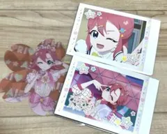 ひみつのアイプリ ぱしゃこれ 桜型クリアカード 七浦おとめ 3点