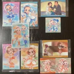 おジャ魔女どれみカード、シール　あいこ、はづきセット