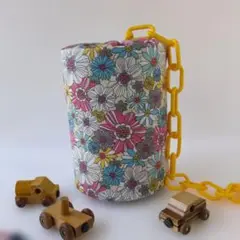 ぽっとん落としミルク缶カバーお花畑