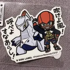 ポケモンステッカー B-SIDE LABEL キバナ＆ジェラルドン