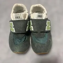 new-b 574 キッズシューズ グリーン