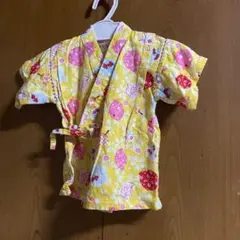 黄色い花火柄甚平 サイズ80