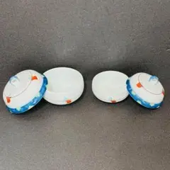 ⭐️ 有田焼 華山窯 染付色絵 蓋物 大小2個セット 美品 ⭐️