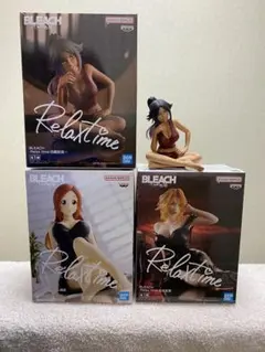 BLEACH Relax time 四楓院夜一 井上織姫 松本乱菊 フィギュア