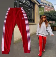adidas originals SSTトラックパンツ M 赤