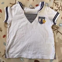 MIKI HOUSE セーラー　襟 Tシャツ 80cm