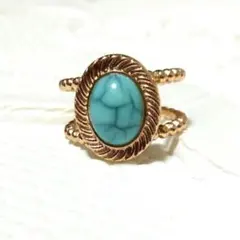 指輪　リング　ターコイズカラー　C②