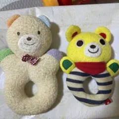 ミキハウス くま ラトル がらがら 2点セット