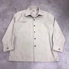 70s vintage open collar shirt ホワイト　希少のサムネイル
