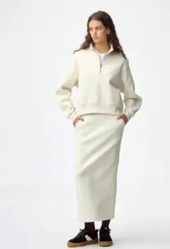 ことり様専用新品　 GU ヘビーウェイトスウェットナロースカート　S