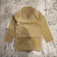 70〜80s unknown ユーロ カバーオール ベージュ コットン ツートン