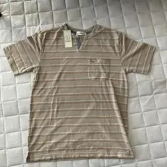 TOROY ボーダー柄 半袖Tシャツ ベージュ Mサイズのサムネイル