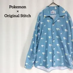 ポケモン　オリジナルスティッチコラボシャツ　終売　カビゴン　ピカチュウ　メタモン ポケモン オリジナルスティッチコラボシャツ 終売 カビゴン ピカチュウ