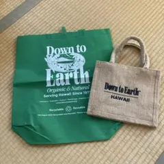 Down to Earth エコバッグ ハワイ２つ