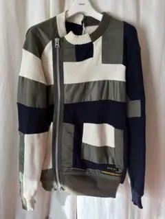 Sacai × Hank WillisThomas ライダース ニットジャケットのサムネイル