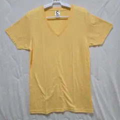 CROSS イエロー Vネック Tシャツ Mサイズのサムネイル