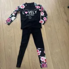 フラワープリント セパレート水着 100cm~